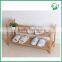 Living Room Furniture,Bamboo Display,Two Tier Bamboo Shoe Rack