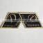 Diamoninternational dancing dressd embroidery patch with gold yarn for