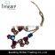 Fashion jewelry Wholesale latest model necklace multi-color necklace diamond necklace