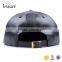 Custom embroidery leather cap black leather caps