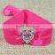 Multi-color glitter powder elastic wrist band with alloy love bracelet&bangle