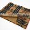 Camel Yarn Dyed Checked Double Faced Plain Wool Scarf with fringe