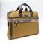 China wholesale low price quilted men's Khaki nylon laptop bag 15 inch briefcase