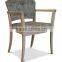 classic restaurant armchairs, wooden armchairs fabric covered HDAC957