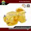 high precision CNC aluminum machining part with yellow anodized