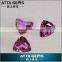 no.2 synthetic pink corundum of triangle cut created pink sapphire