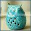 Wholesale Home Decoration Blue Ceramic Porcelain Owl