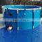 Collapsible and foldable water tank for aquaculture water