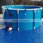 PVC tarpaulin Collapsible and movable round plastic water storage tanks