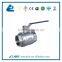 Sanitary female two piece thread ball valve