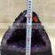 Natural Rock Triangular Amethyst Geode Crystal Ornaments