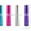 metal round led torch light portable phone charger with 2600mAh