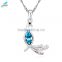 2015 fashion female phoenix crystal necklace Gold-plated pendant necklace for women