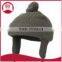 Toddler Cute Beanie Hat with Ear Flaps/top ball
