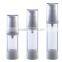 round 30ml 50ml PP plastic cosmetic airless pump bottle