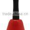 Metal hand bell with wooden handle in custom color for christmas celebration