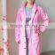 Kevince polar fleece & interlock pyjamas 3pcs set knitting womens pajama pink grey 1000pcs up OEM factory directly