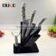 Modern stainless steel acrylic knife display stand