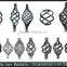 4 or 8 Twisted Wires Wrought Iron Basket For Fence, Gate