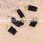 Natural Black Tourmaline Druzy Pendant Simple Design Jewelry Pendant For Men or Women