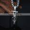 Latest fashion stainless steel casting animal bone pendant