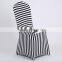 Polyester and nylon lycra spandex chair cover stripe spandex zebra-stripe