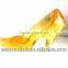 Amber crystal high heels