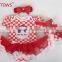 Latest Children Outfit Cute Short Sleeve Kid Dress Peplum Dresses Kids Branded Clothes