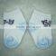 Factory Custom High quality 0-3years old baby ankle socks, blue/white color with logo