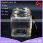300ml square glass jam jar with black metal lids