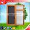 Wood grain aluminium extrusion casement window with louver