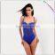 Blue Tankini ladies one piece swimsuits