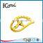 Gold custom engraved logo metal shoe accessories shoes buckle
