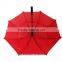 Red color windproof automatic open golf umbrella with air vents
