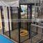 Heavy safety and duty large outdoor temporary modular dog kennels fence/large powder coated dog kennels