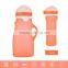 Refillable squeeze bpa free silicone baby food tubes with nozzle