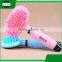 pet accessories tool plastic long handle hanging cat dog pet bath massage hair removal grooming slicker brush comb