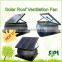 Sunny solar power home ventilator roof air extractor poultry vent kits ventilation fan