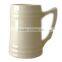 700ml Cearamic beer mug with handle and silver printing