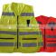 Universal size Multi Strips Police 120gsm road way safety reflective vest