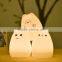 2015 New LED Children Night Light Silicone Night Lamp Rechargeable Lamp for Baby Bedroom