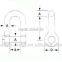 Stainless Steel Square Head Pin D Shackle