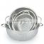 Best selling Silver Royal Style Two Ears Stainless Steel vegetable Strainer, Colander, Fruit Basket