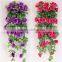 100CM 5Stems Artificial Rose Garland Wedding Party Decor Silk Flower Vine Garland