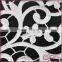 Elegant embroidery guipure lace motif, shining poly embroidery lace collar