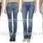 Spandex / Cotton washed ladies fashion cutting jeans pants jeans sexy woman skinny women jeans