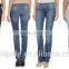 Spandex / Cotton washed ladies fashion cutting jeans pants jeans sexy woman skinny women jeans