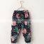 wholesale 100% cotton big flower cool anti-mosquito pants for baby girl icing pants