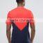 2016 High Quality Custom Short Sleeve O-Neck Contrasted Multi Color Mens 100% Cotton Breathable Casual Plain Dyed T-Shirt