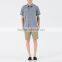 New Stylish Dress Shirt With Square Collar Plain Grey Mens Short Sleeve Silk Shirts